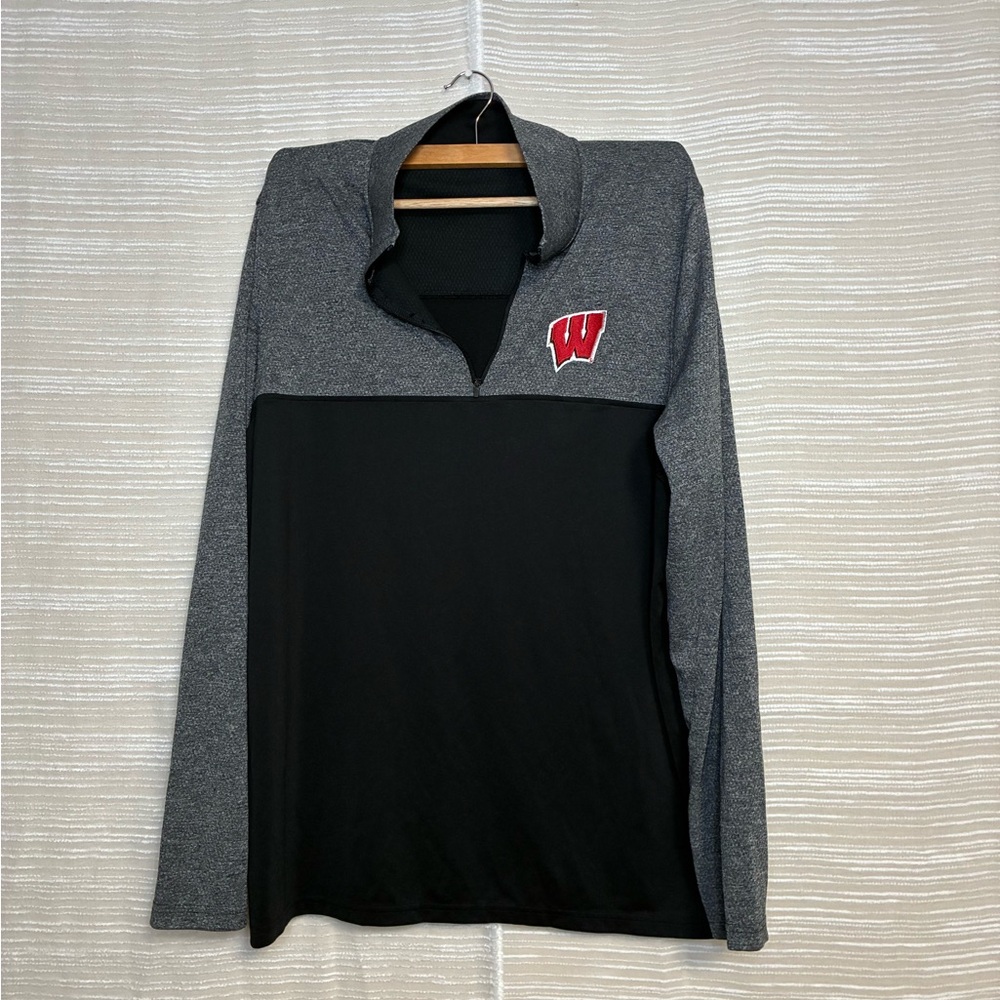 Under Armour Wisconsin Badgers 1/4 Zip Pullover LG
